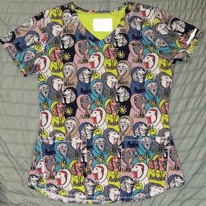 Skechers Peace and Love Dog Scrub Top